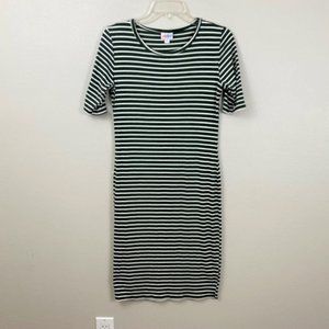 Lularoe Green Striped Dress